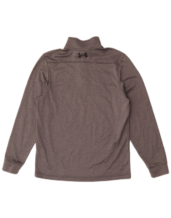 Under Armour Hombre Cold Gear Zip Neck Jersey Chándal Top Pequeño Gris