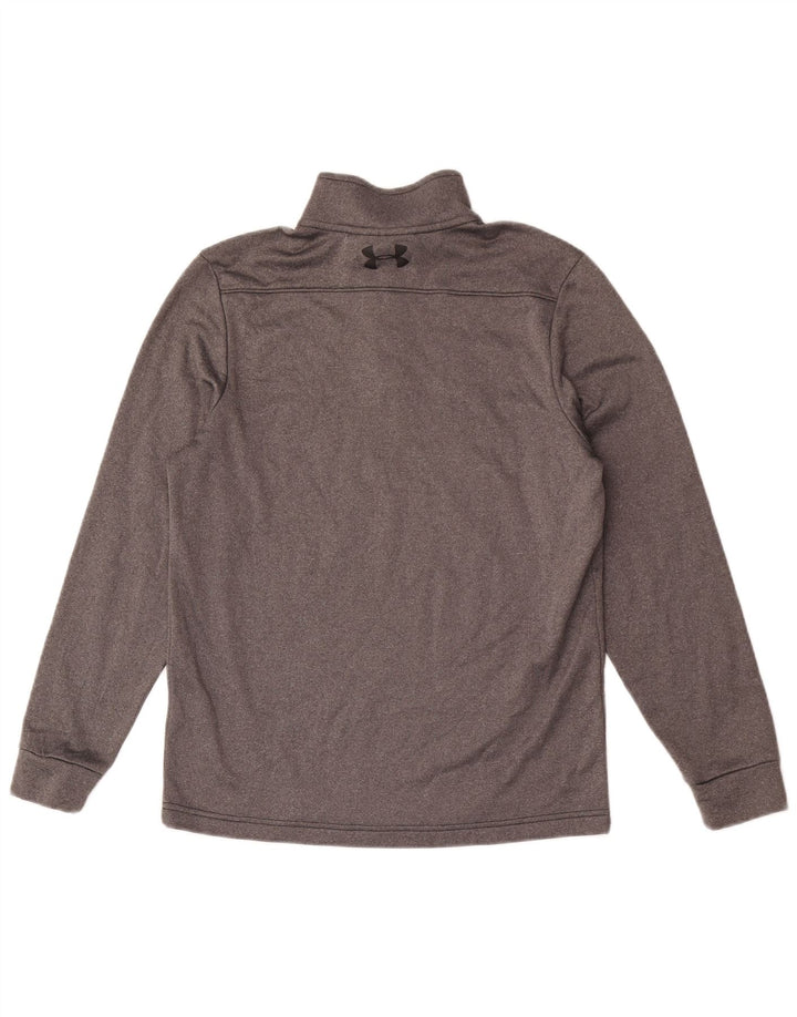 Under Armour Hombre Cold Gear Zip Neck Jersey Chándal Top Pequeño Gris