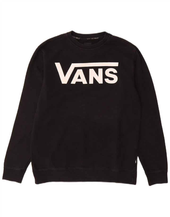 VANS Hombre Sudadera con gráfico Jumper Medium Black Cotton