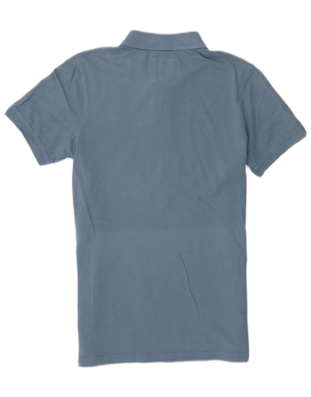 Crew Clothing Polo para hombre de algodón azul medio
