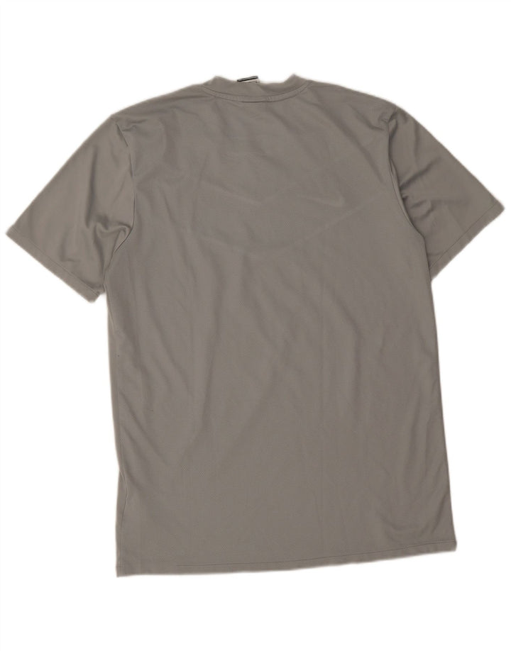 Camiseta Nike Dri Fit para hombre Top gris medio poliéster color block