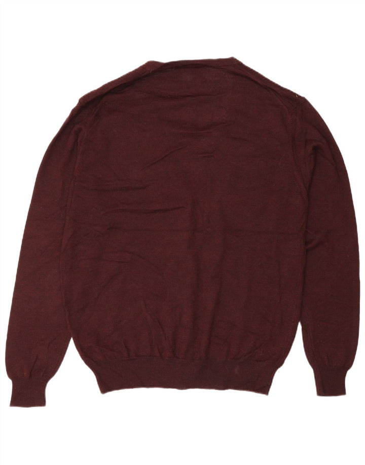 Marks & Spencer Suéter tipo cárdigan para hombre Acrílico burdeos mediano