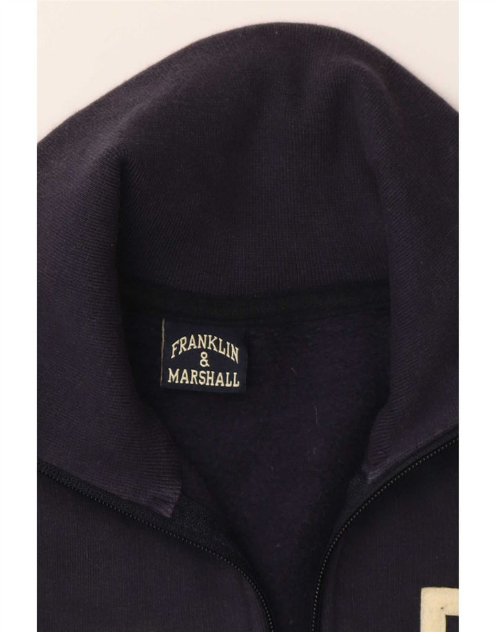Franklin & Marshall Chaqueta de chándal para hombre con bloques de color azul marino mediano