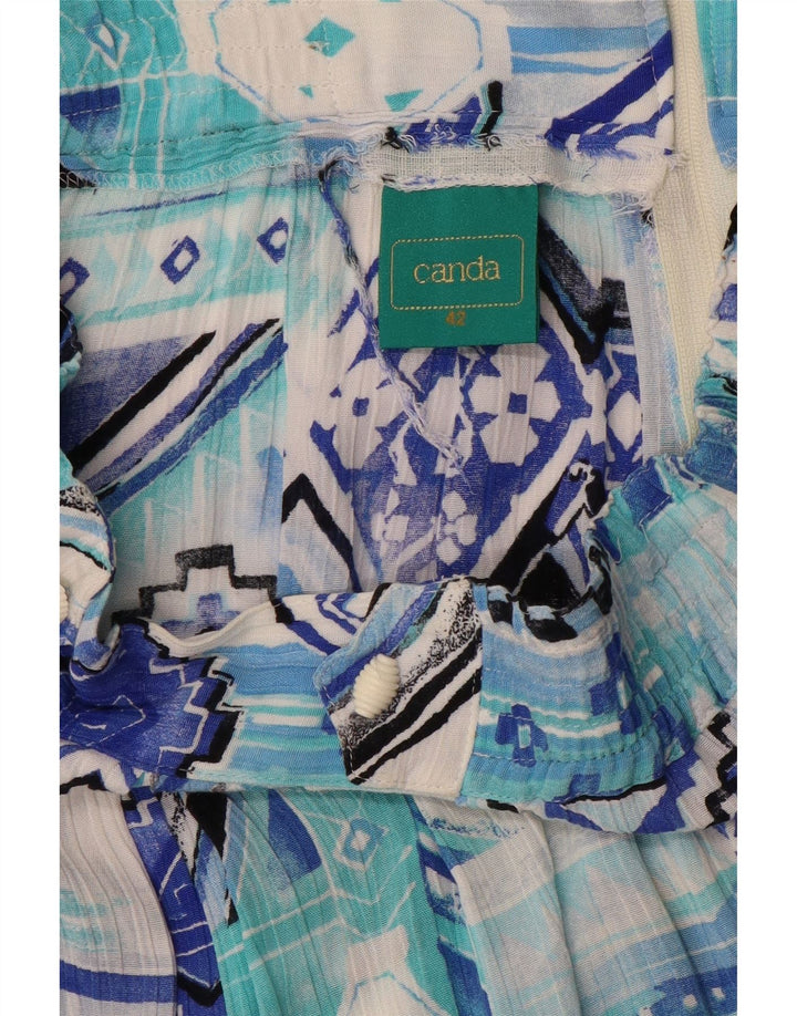 Canda Bermudas para mujer EU 42 Large W32 Viscosa geométrica azul