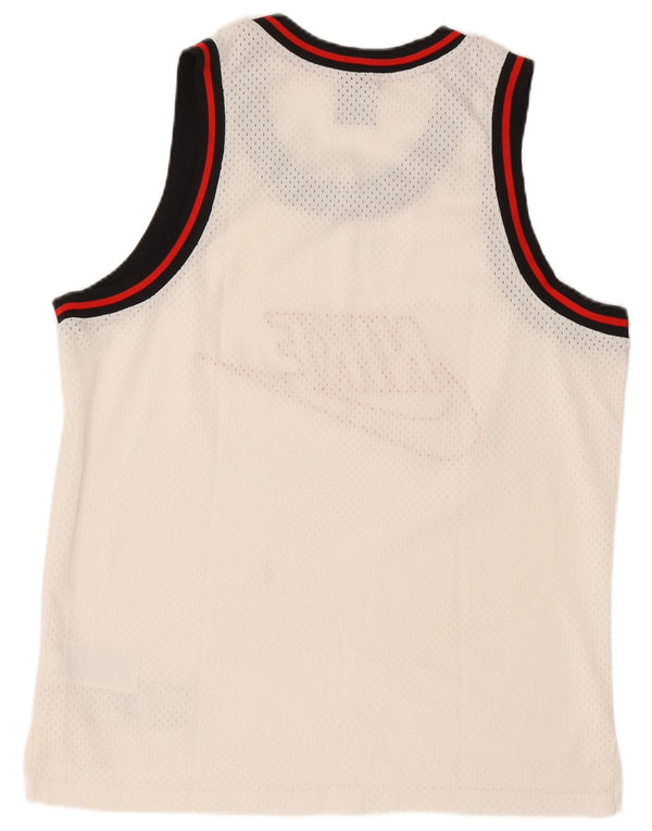 Nike Mens Graphic Vest Top Grande Poliéster Blanco