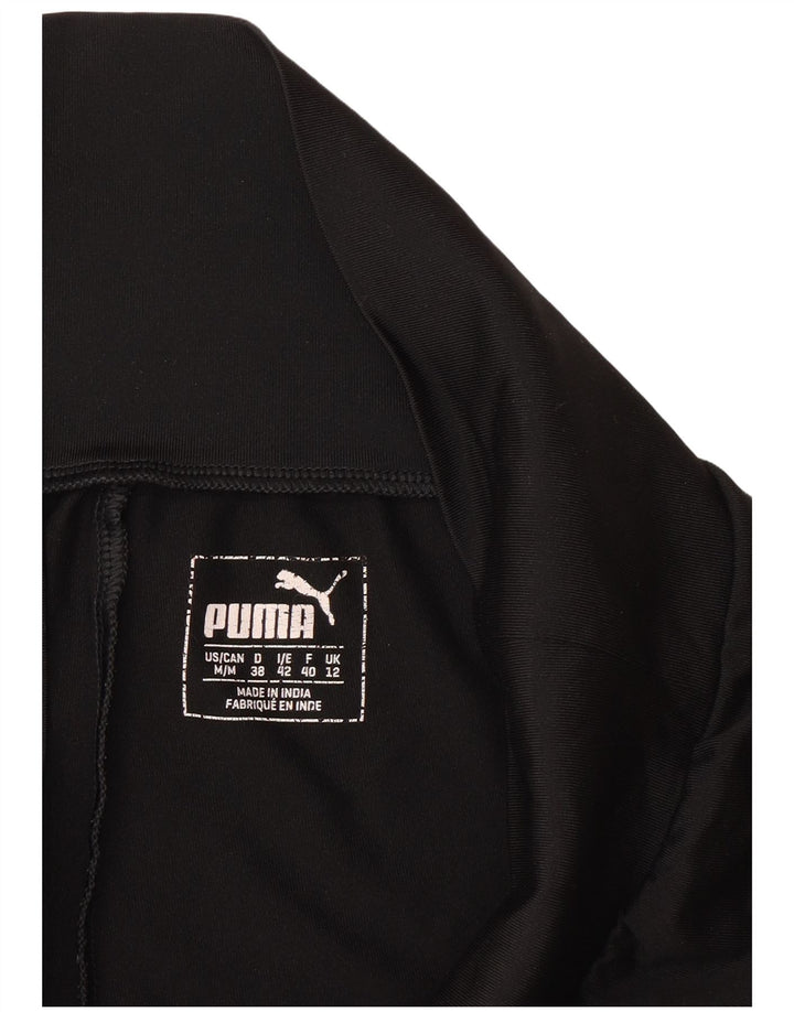 Puma Leggings Capri para Mujer UK 12 Mediano Negro Poliéster