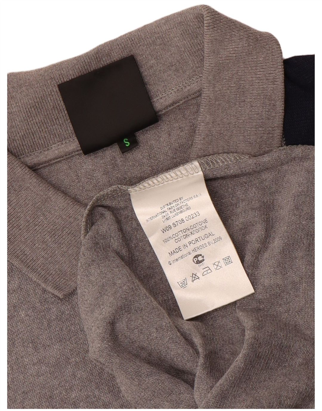 Bikkembergs Polo para hombre de algodón color block gris pequeño