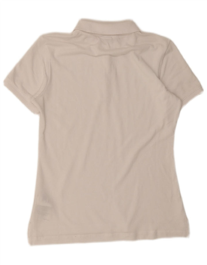 Champion Polo para mujer UK 12 Medium White Cotton