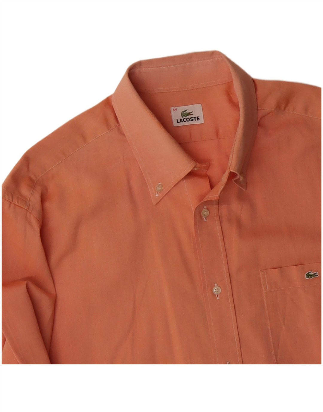 Camisa LACOSTE para hombre Talla 44 XL Naranja Algodón