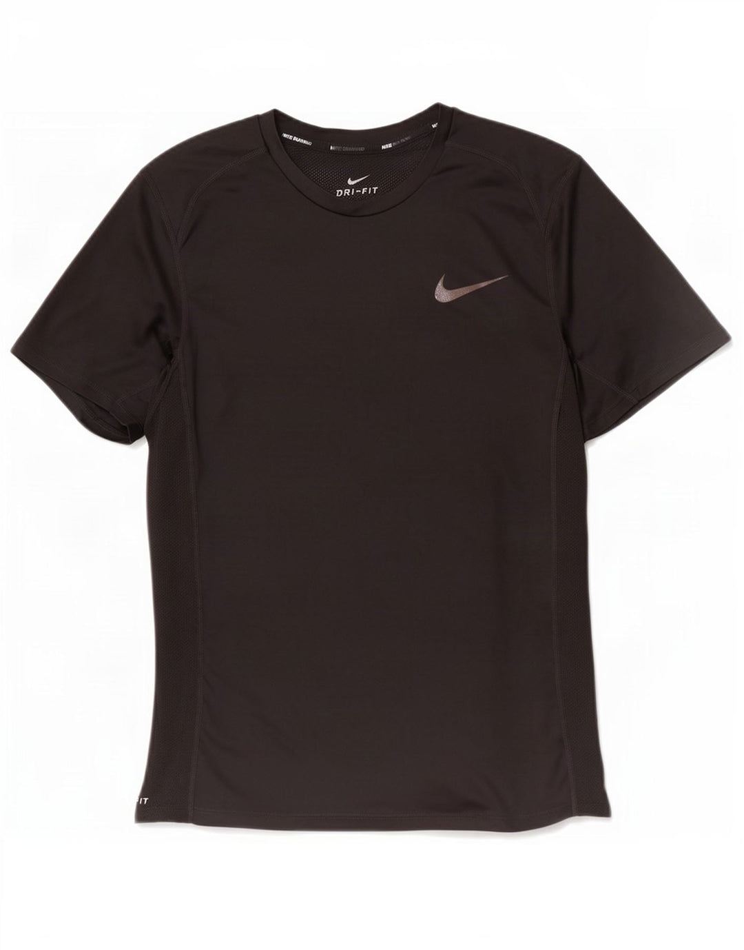 Nike - Camiseta Dri Fit para hombre, talla pequeña, poliéster negro