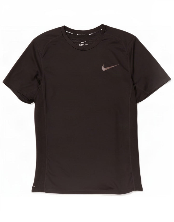 Nike - Camiseta Dri Fit para hombre, talla pequeña, poliéster negro