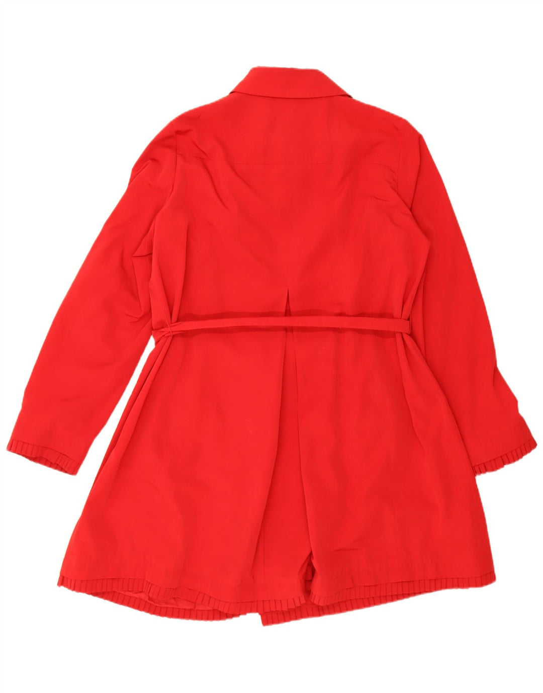 Marina Rinaldi Gabardina de doble botonadura para mujer UK 46 Grande Rojo