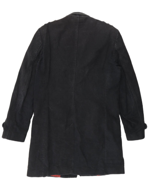 Zara Gabardina Hombre UK 40 Large Azul Marino Algodón