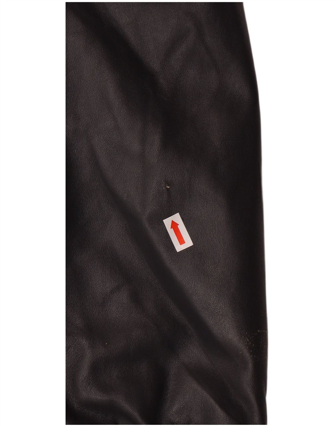 Vintage mujer abrigo de cuero de gran tamaño IT 44 Medio Negro Cuero Clásico