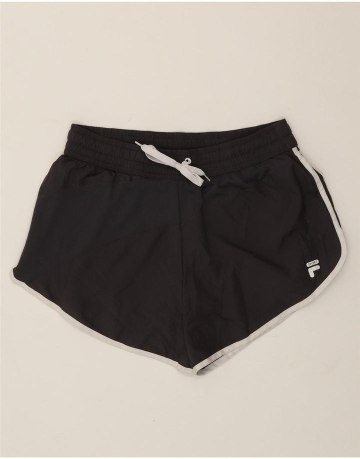 Fila Shorts deportivos para mujer UK 44 Mediano Poliéster negro
