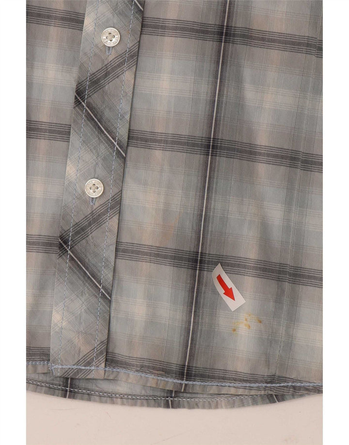 Lee Camisa De Manga Corta Para Hombre XL Blue Check