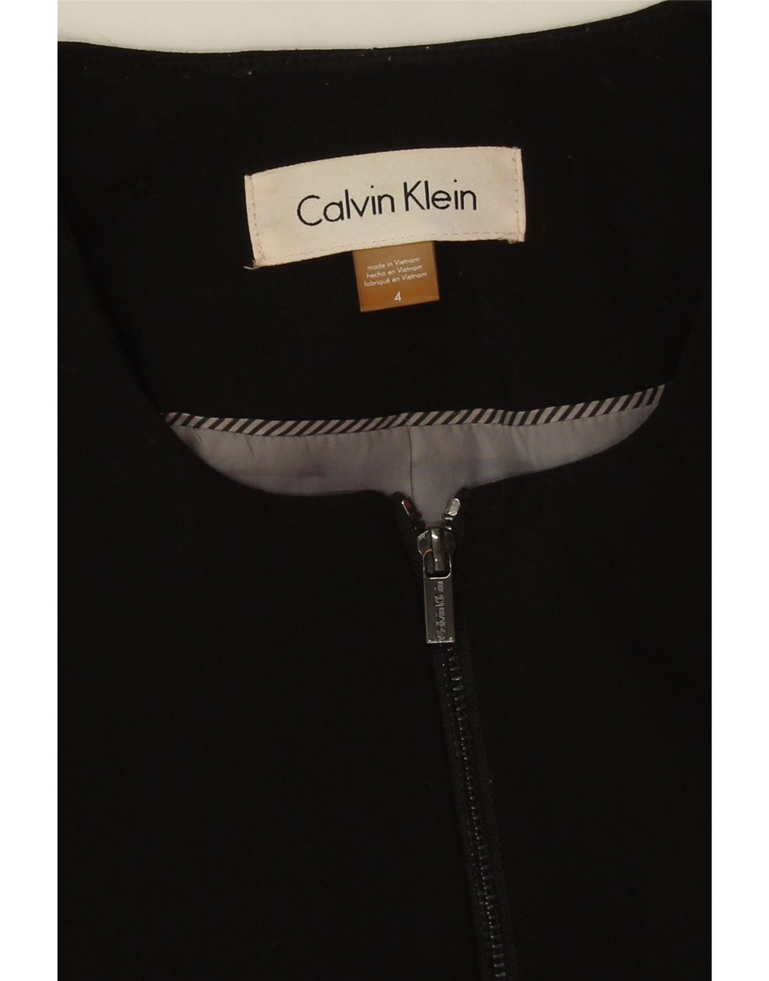 Calvin Klein Chaqueta Corta para Mujer US 4 Pequeña Poliéster Negro