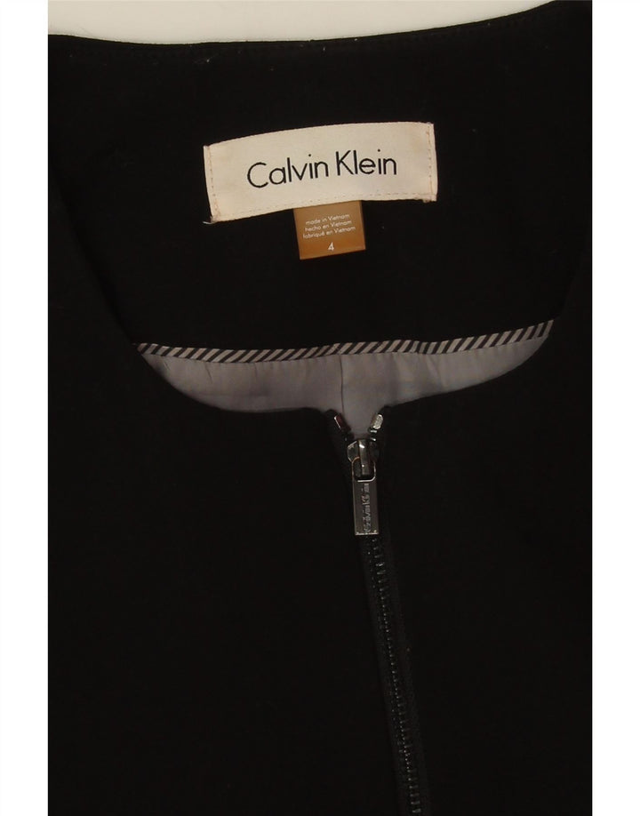 Calvin Klein Chaqueta Corta para Mujer US 4 Pequeña Poliéster Negro