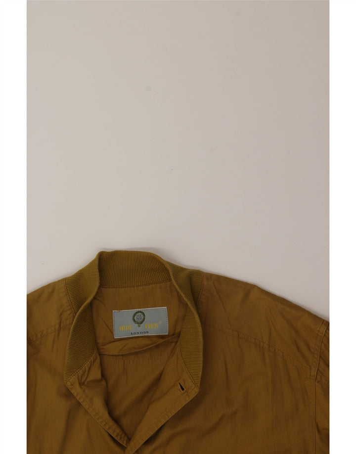 HYDE PARK Mens Bomber Jacket UK 40 Large Beige Vintage Hyde Park and Second-Hand Hyde Park from Messina Hembry 
