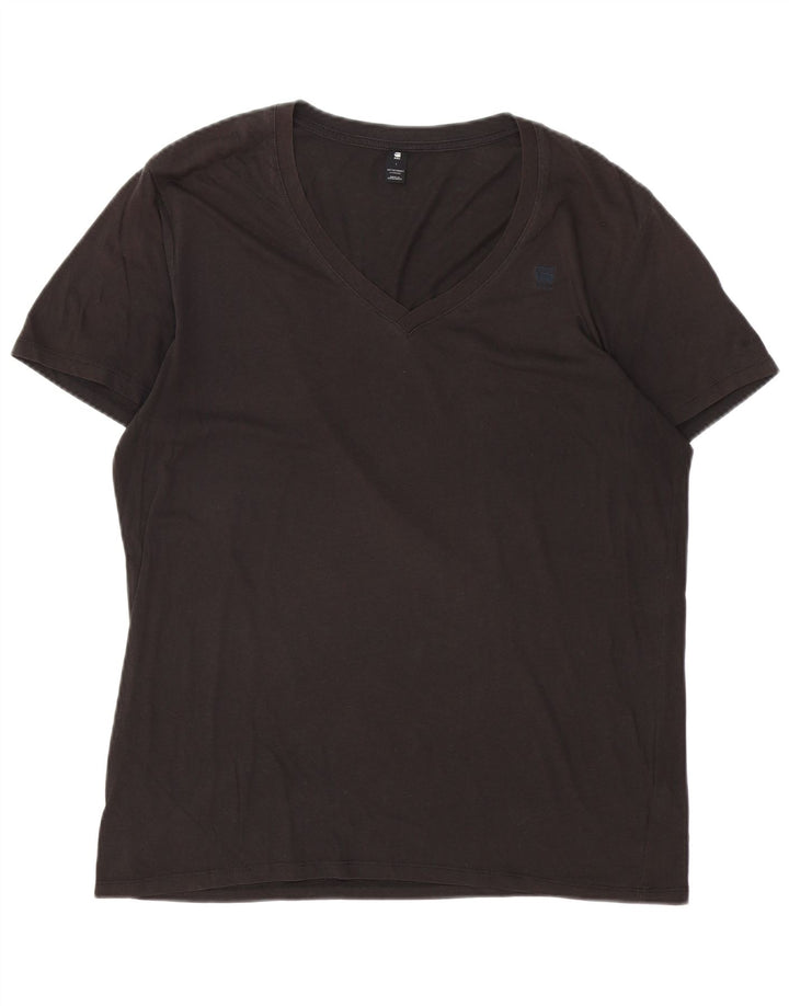 G-STAR Hombre Camiseta Top Grande Negro Algodón