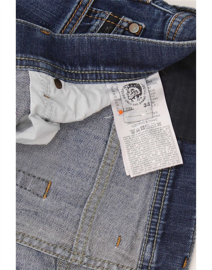 Diesel Vaqueros ajustados para hombre W34 L31 Algodón azul marino