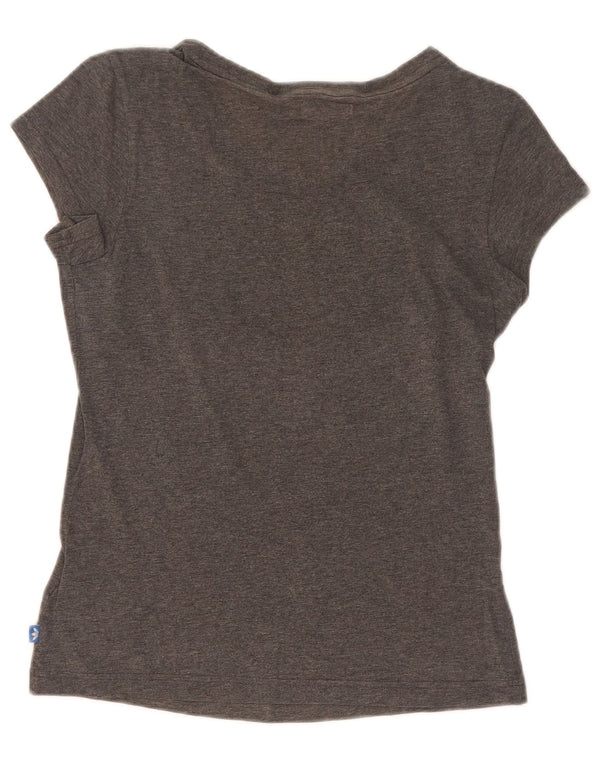 Adidas Camiseta gráfica para mujer Top EU 34 XS Gris Algodón