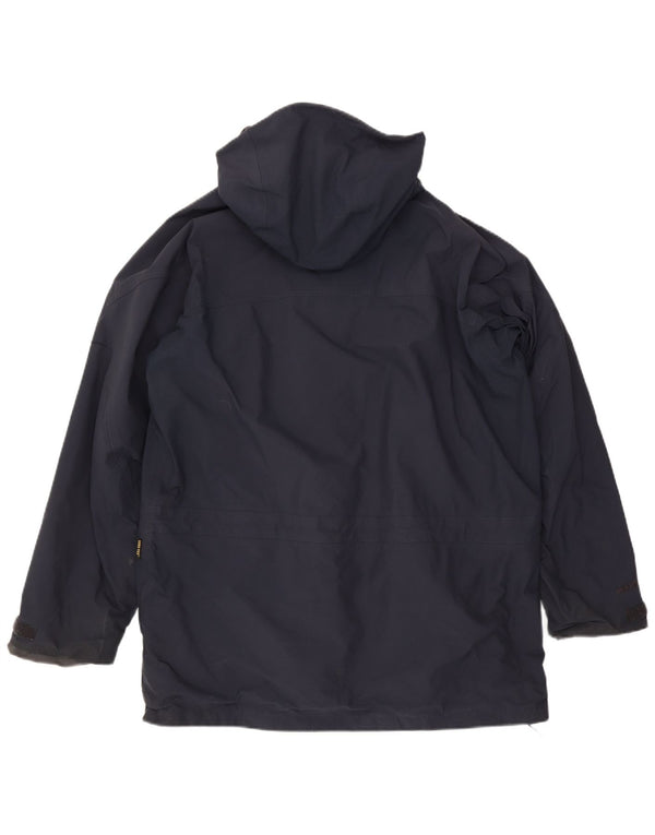 Berghaus Chaqueta impermeable con capucha para hombre UK 42 XL Nylon azul marino
