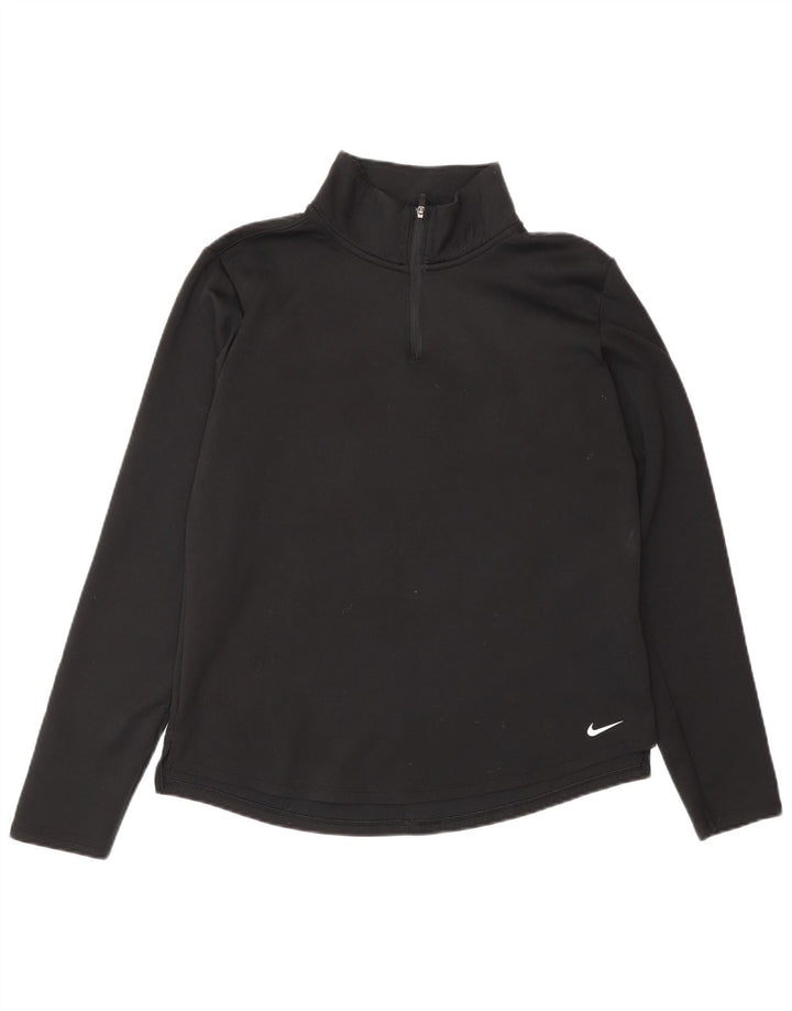 Nike - Chándal Therma-Fit con cremallera y cuello para mujer, talla M, color negro