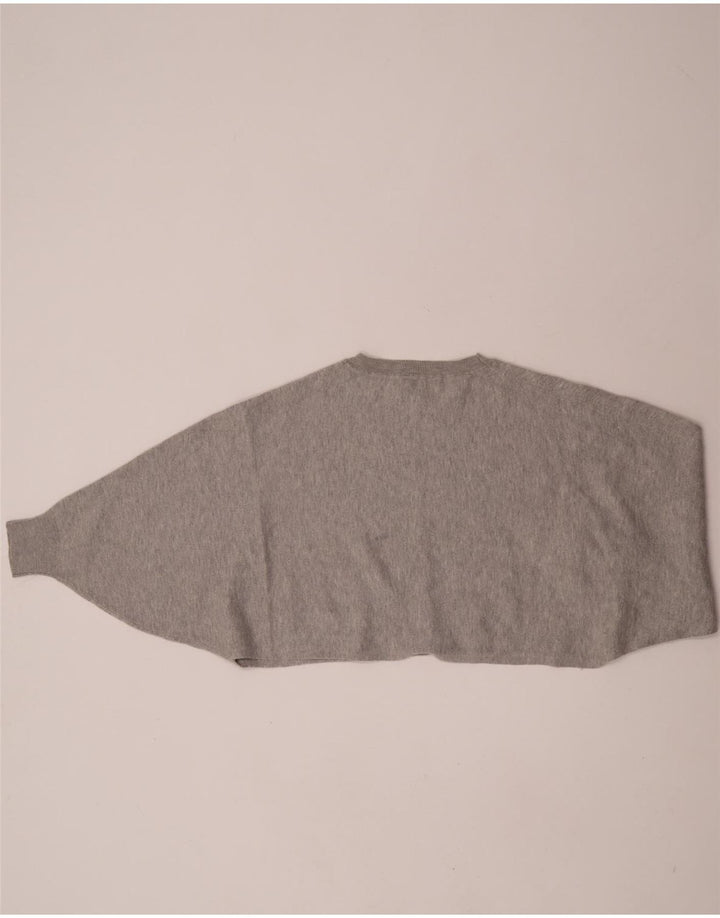 Massimo Dutti Sudadera Corta para Mujer Jersey UK 44 Gris Medio Moteado