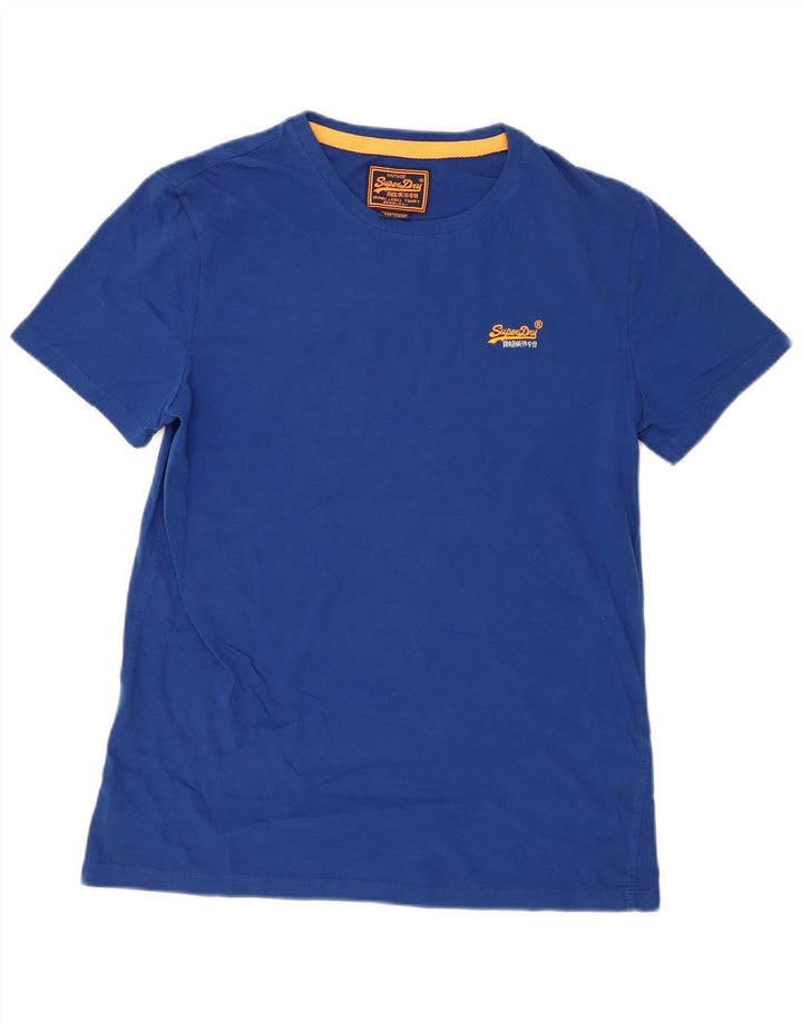 Superdry Hombre Camiseta Top XL Algodón Azul