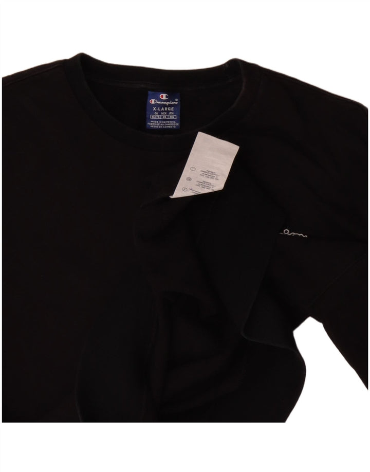 Champion Sudadera Jumper XL Negro Algodón Hombre