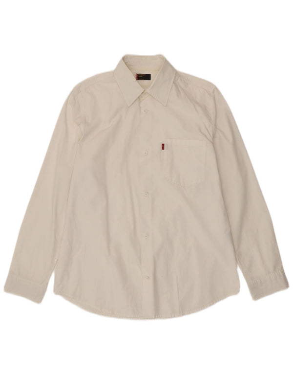Camisa LEVI'S para hombre grande de algodón blanco