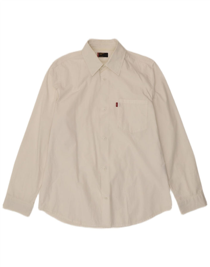Camisa LEVI'S para hombre grande de algodón blanco