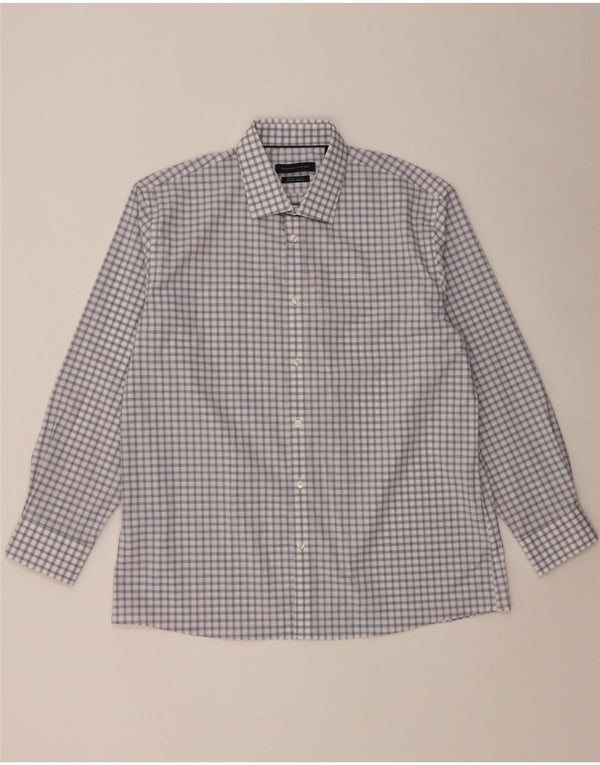 Camisa Tommy Hilfiger Mujer Slim Fit XL Algodón Vichy Azul