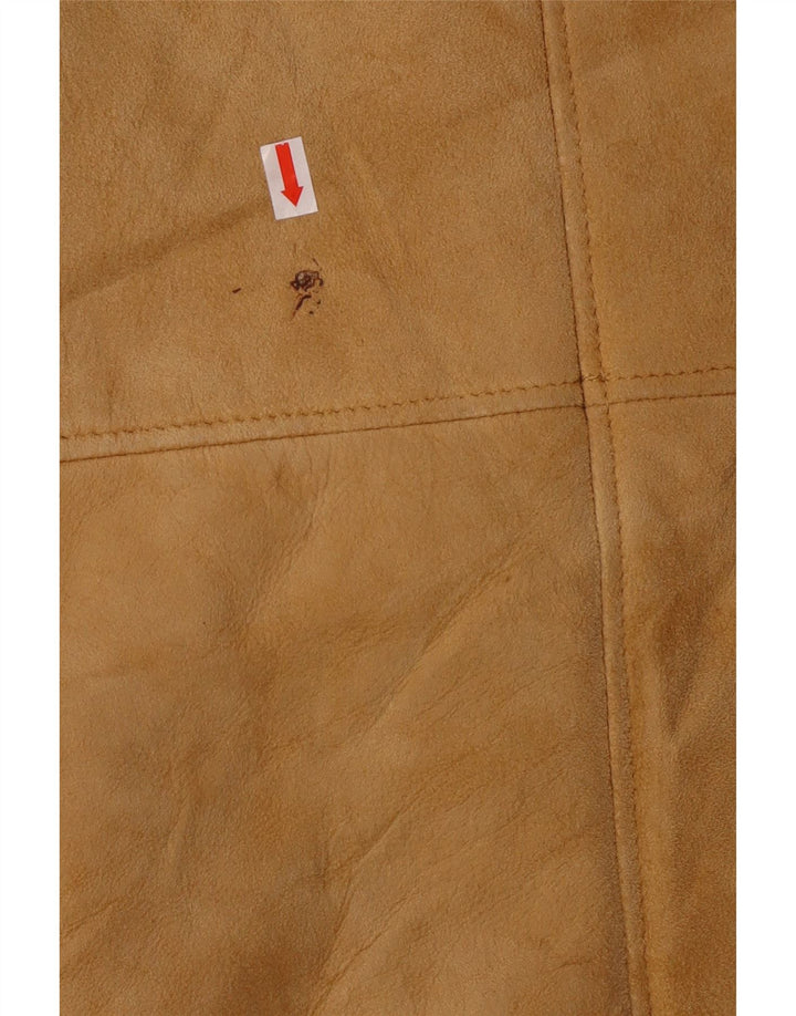 Vintage mujer Sherpa Shearling abrigo Reino Unido 14 grande beige