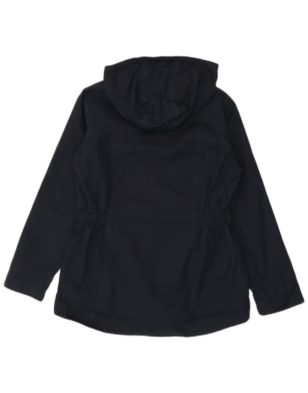 Schoffel Chaqueta impermeable con capucha para mujer UK 46 Large Azul marino Algodón