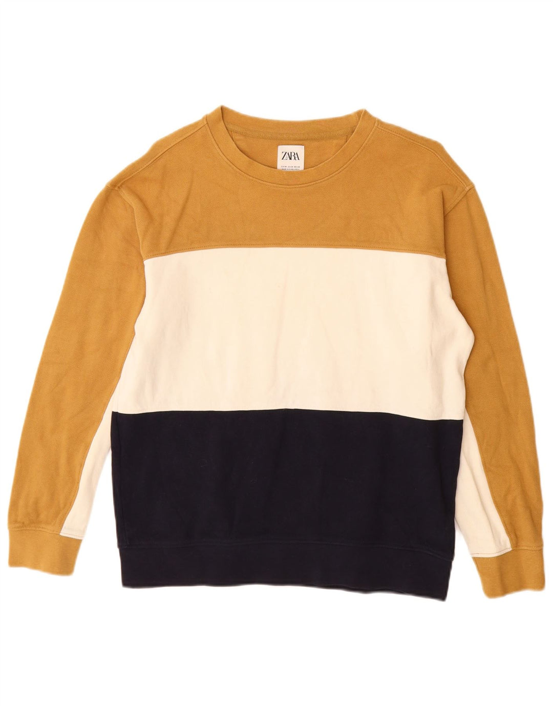 Zara Mujer Sudadera Jumper UK 44 Medium Multicolor Colorblock