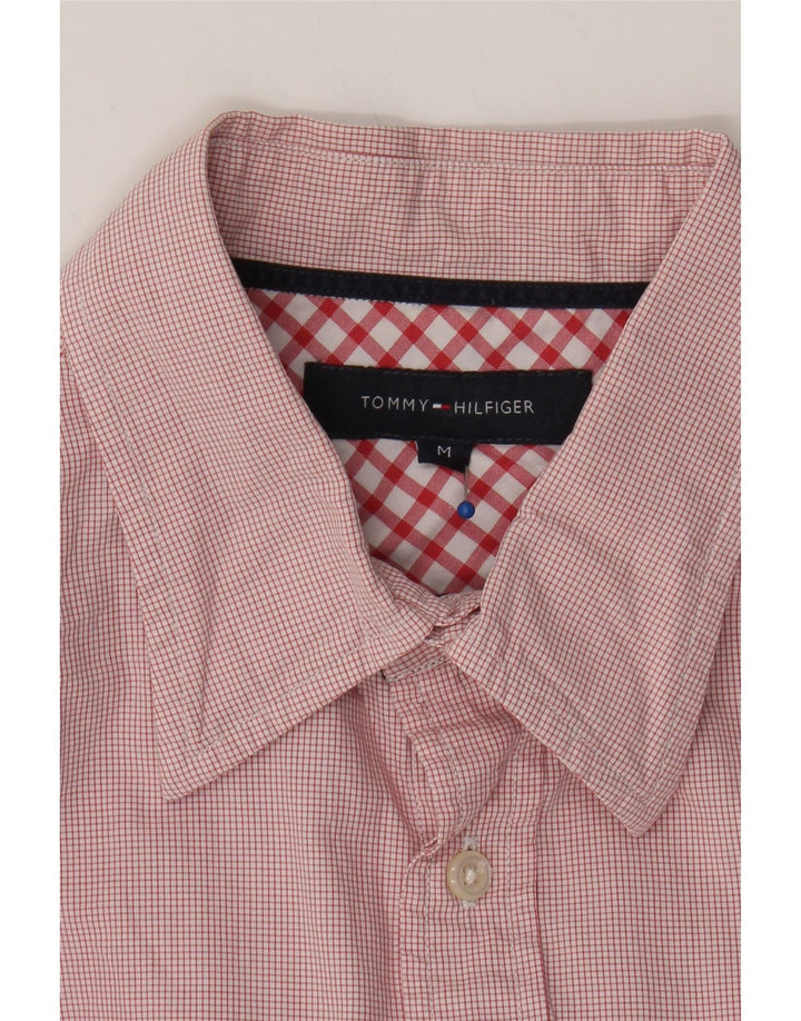 TOMMY HILFIGER Mens Shirt Medium Red Check Cotton Vintage Tommy Hilfiger and Second-Hand Tommy Hilfiger from Messina Hembry 