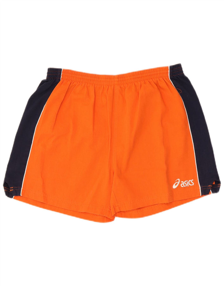 Asics - Pantalones cortos deportivos para hombre, tamaño grande, color naranja, poliéster