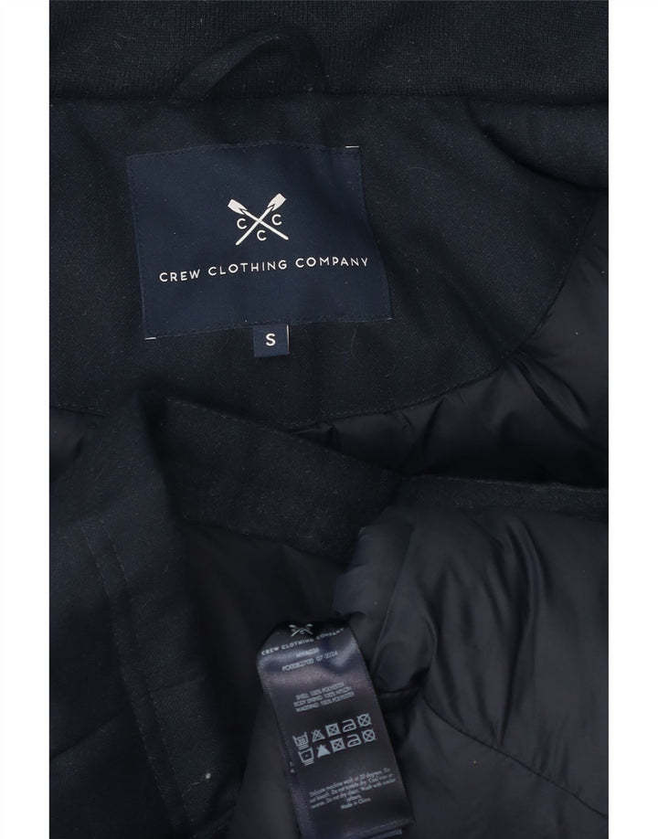 Crew Clothing Chaqueta acolchada con capucha para hombre UK 36 Small Azul marino Poliéster