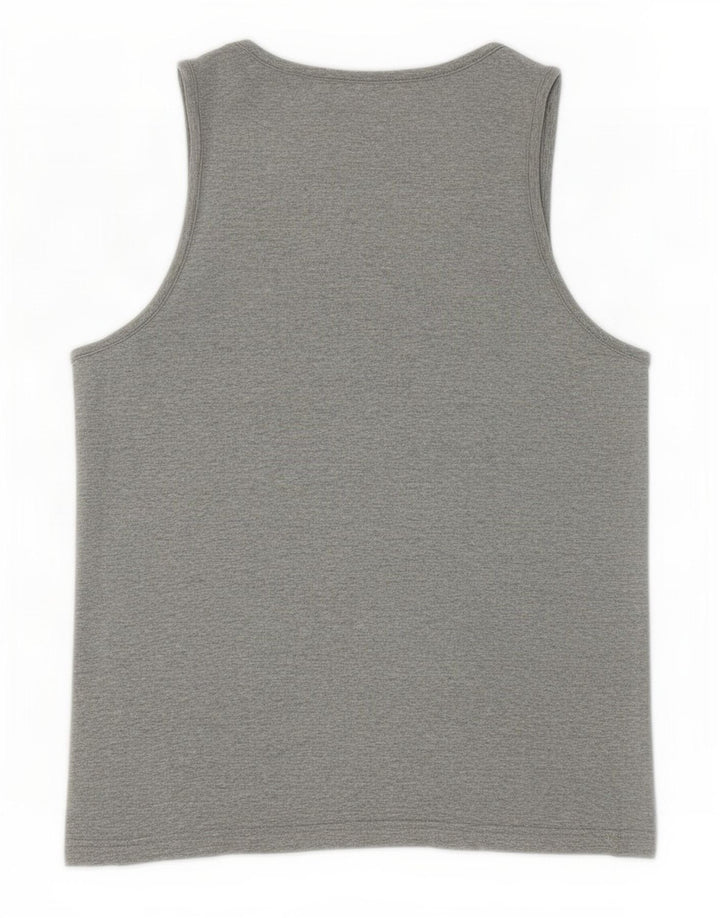 Puma Hombre Gráfico Chaleco Top Pequeño Algodón Gris
