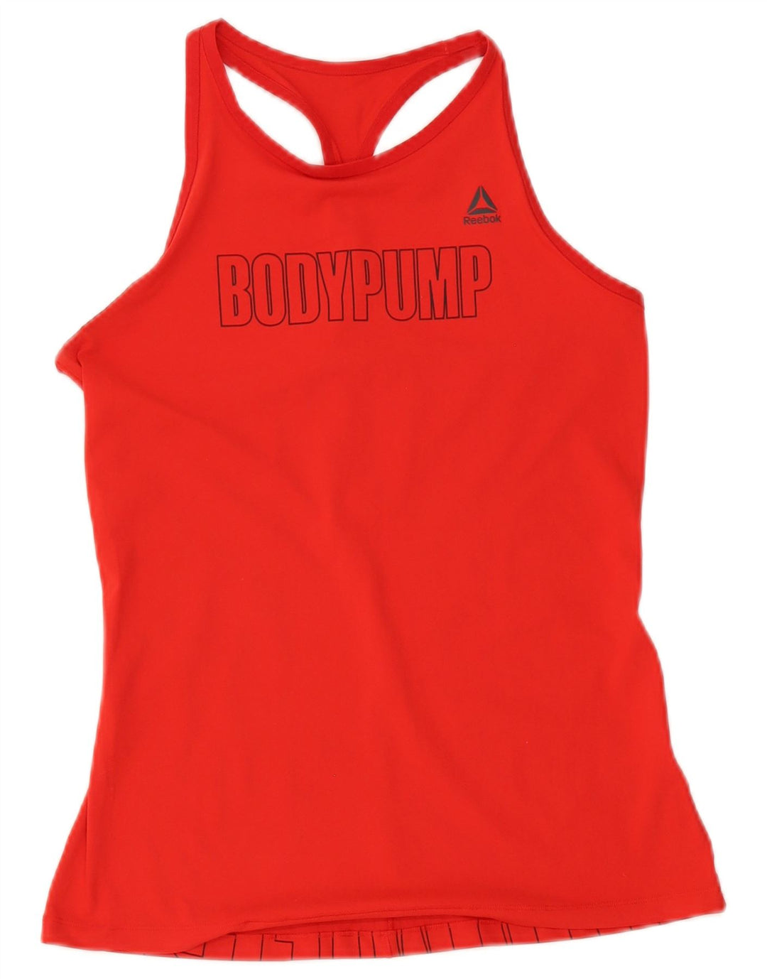 Reebok Mujer Bodypump Graphic Chaleco Top UK 12/14 Medio Rojo Poliéster