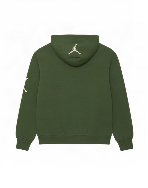 Jordan Hombre Milwaukee Bucks Sudadera Con Capucha Gráfica Jersey De Algodón Verde Medio
