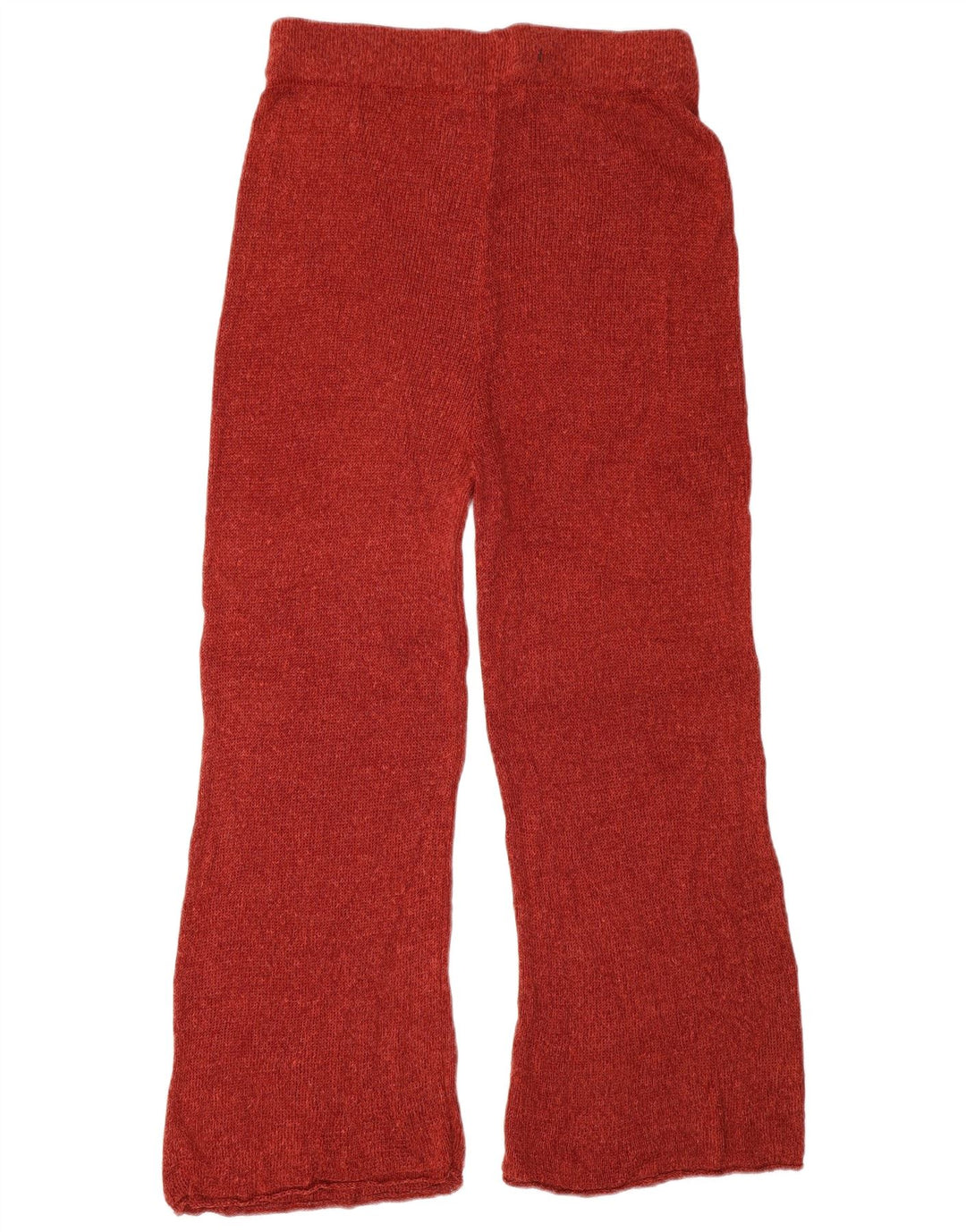 Zara Mujer Pantalón Corto De Punto Mediano W28 L24 Lino Rojo