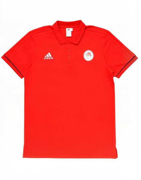 Adidas Polo Gráfico Hombre XL Algodón Rojo