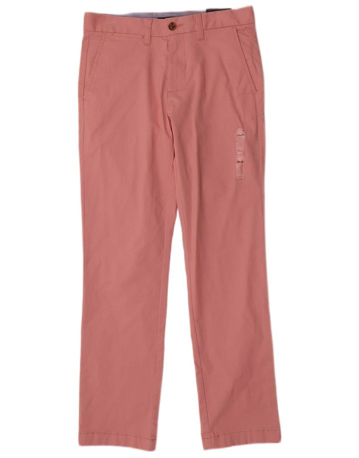 TOMMY HILFIGER Pantalón chino recto para hombre W28 L30 Algodón rosa