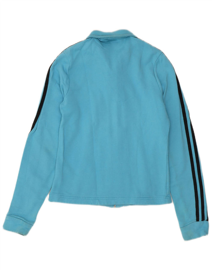 ADIDAS Chaqueta de chándal para mujer UK 8 Small Blue Cotton