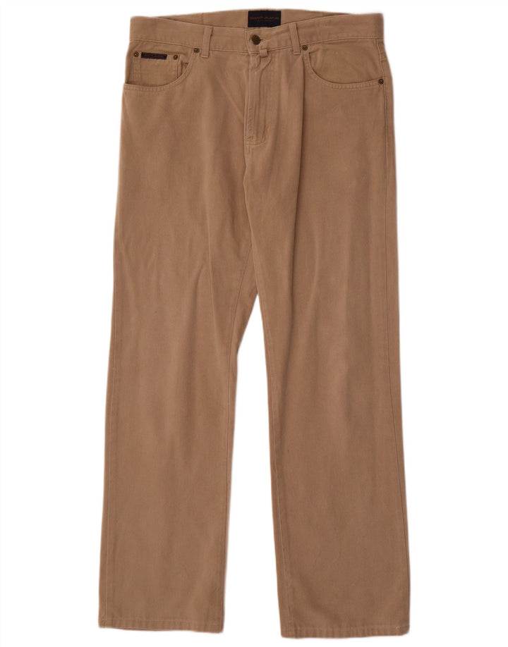 Gant Vaqueros rectos regulares para hombre W33 L32 Algodón beige