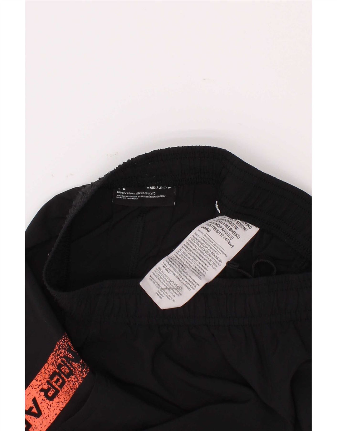 Under Armour Pantalones cortos deportivos con gráficos para niños 9-10 años Mediano Negro Poliéster