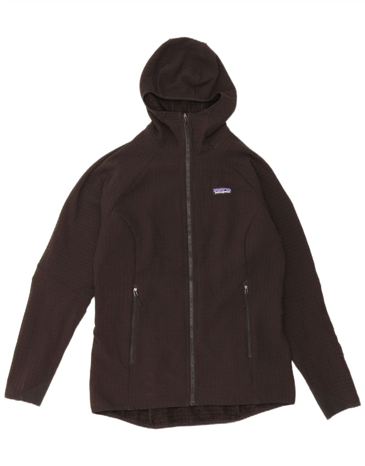 Patagonia - Chaqueta de chándal con capucha para mujer, talla 40, poliéster negro grande